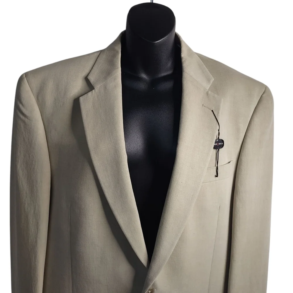 Axcess Men's Sport Coat Size 42 Long Tan Beige Blazer Jacket Size 42L NWT